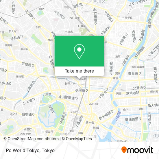 Pc World Tokyo map