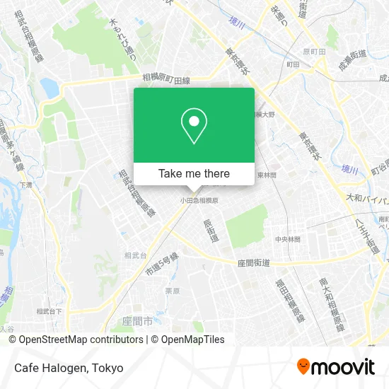 Cafe Halogen map