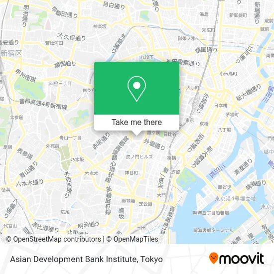 Asian Development Bank Institute map