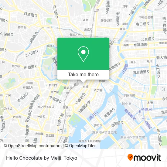 Hello Chocolate by Meiji map