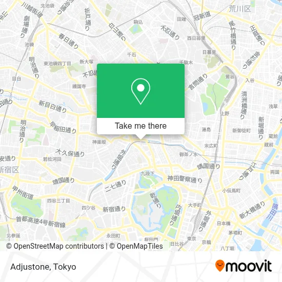 Adjustone map