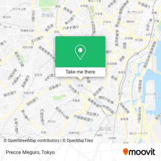 Precce Meguro map