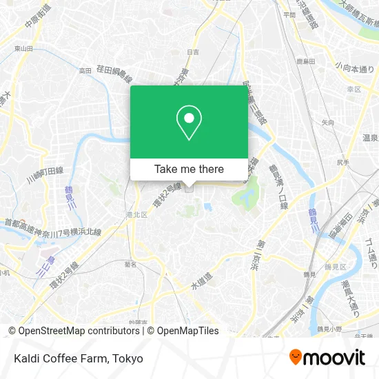 Kaldi Coffee Farm map