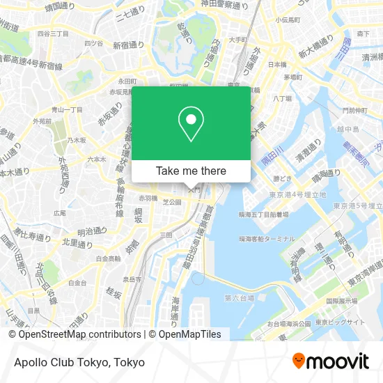 Apollo Club Tokyo map