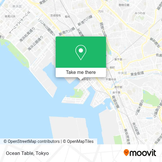 Ocean Table map