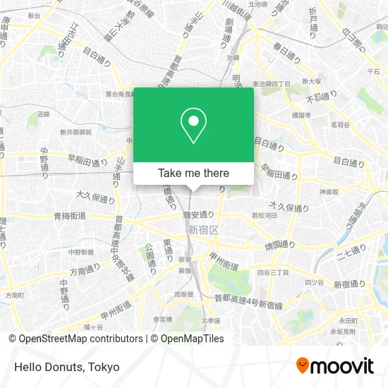 Hello Donuts map