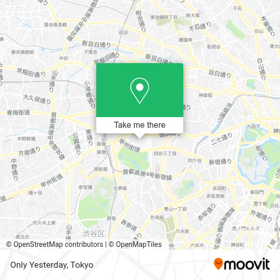 Only Yesterday map