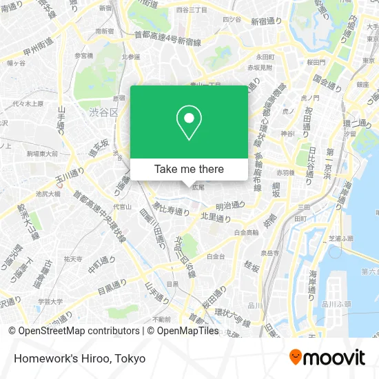 Homework's Hiroo map