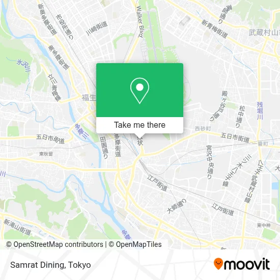 Samrat Dining map