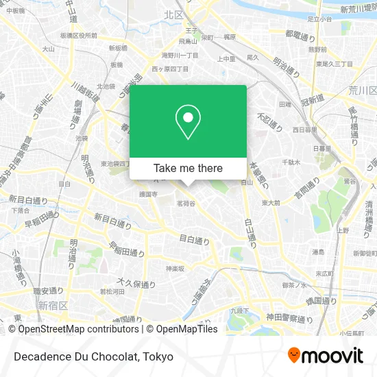 Decadence Du Chocolat map