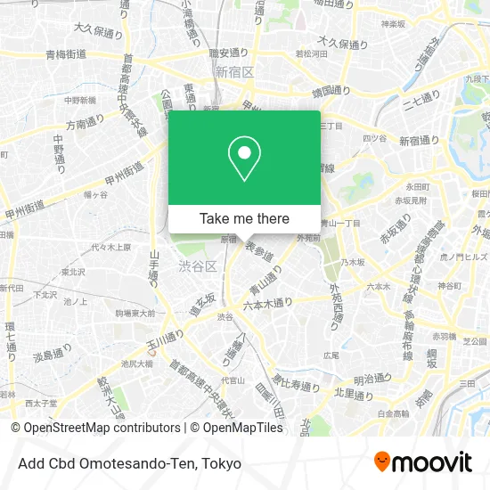 Add Cbd Omotesando-Ten map