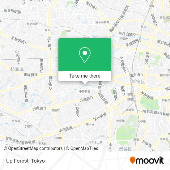 Up Forest map