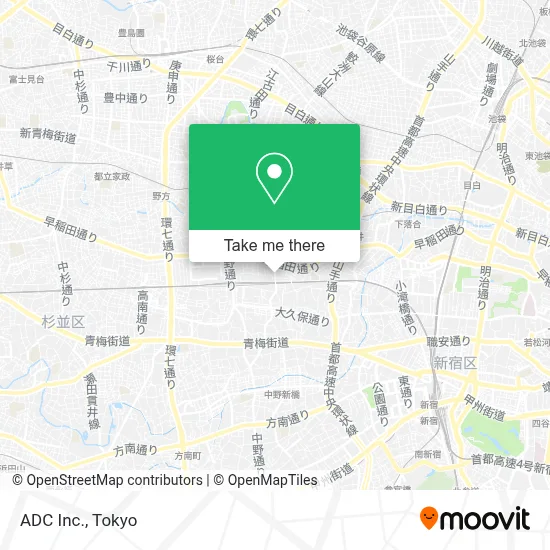 ADC Inc. map