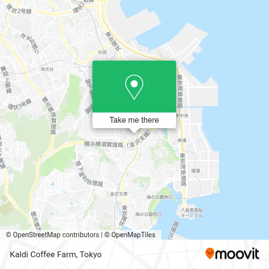 Kaldi Coffee Farm map