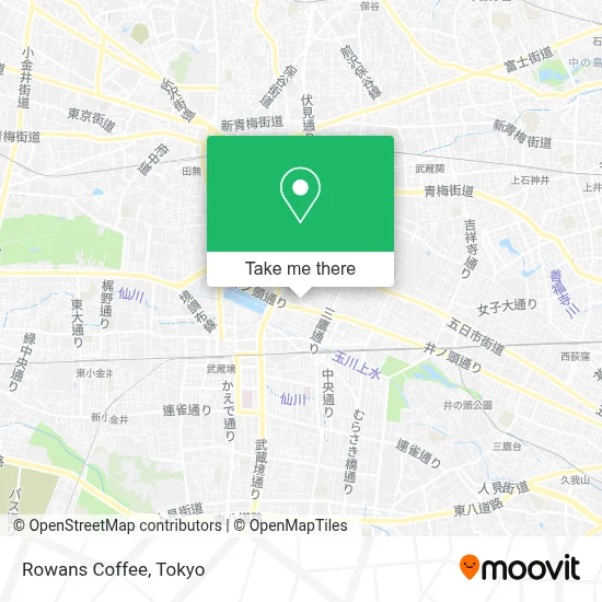 Rowans Coffee map