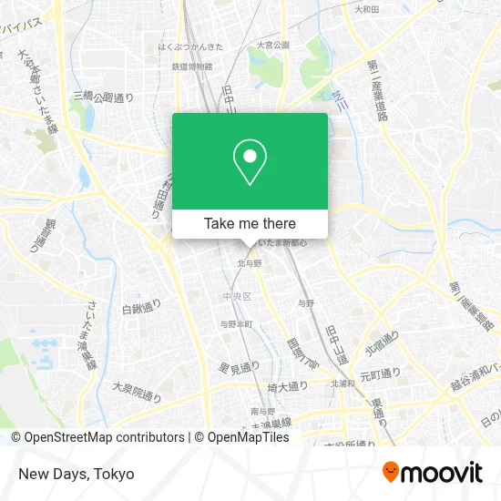 New Days map