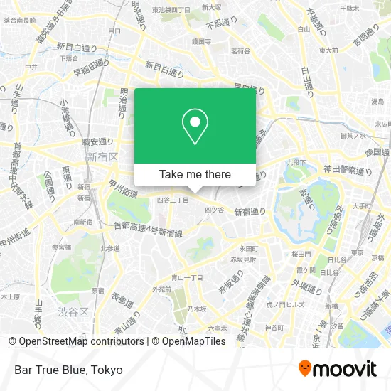 Bar True Blue map