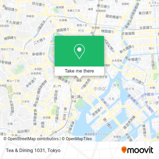 Tea & Dining 1031 map
