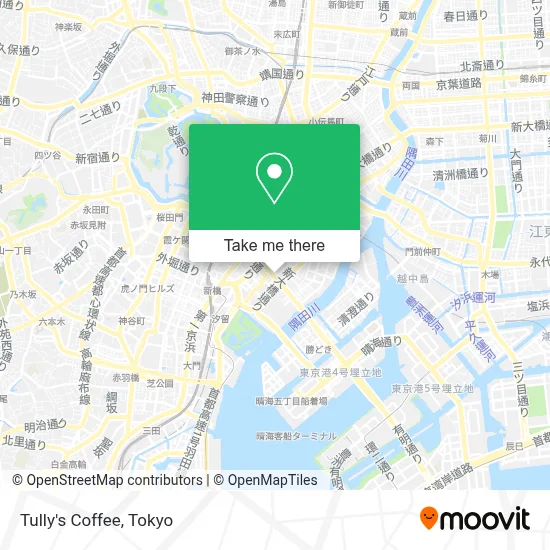 Tully's Coffee map