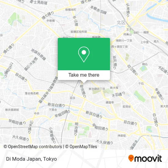 Di Moda Japan map