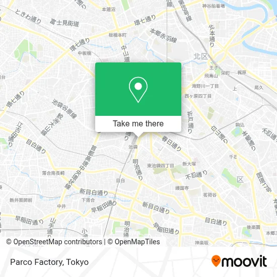 Parco Factory map