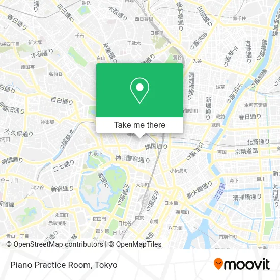 Piano Practice Room map