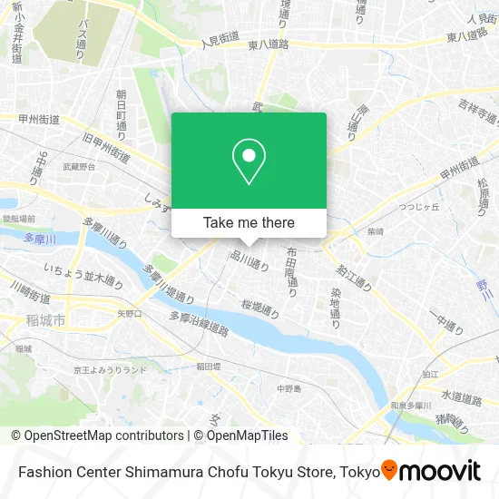 Fashion Center Shimamura Chofu Tokyu Store map