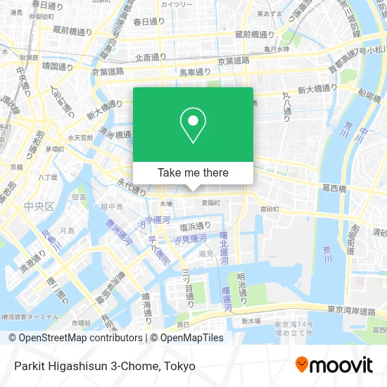Parkit Higashisun 3-Chome map