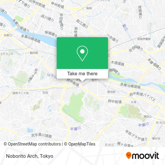 Noborito Arch map