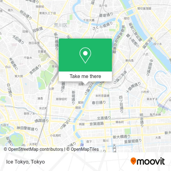 Ice Tokyo map