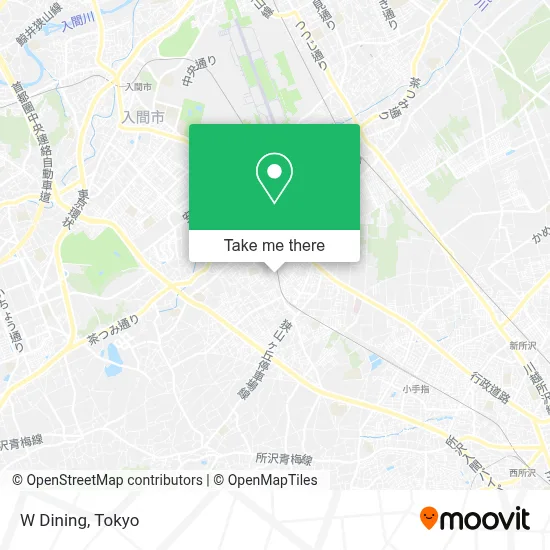 W Dining map