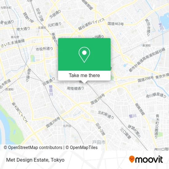 Met Design Estate map