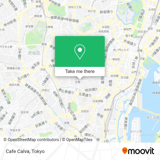 Cafe Calva map
