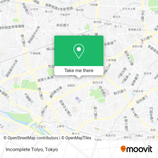 Incomplete Tolyo map