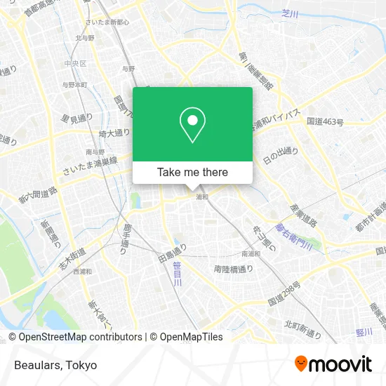Beaulars map