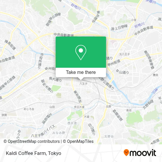 Kaldi Coffee Farm map