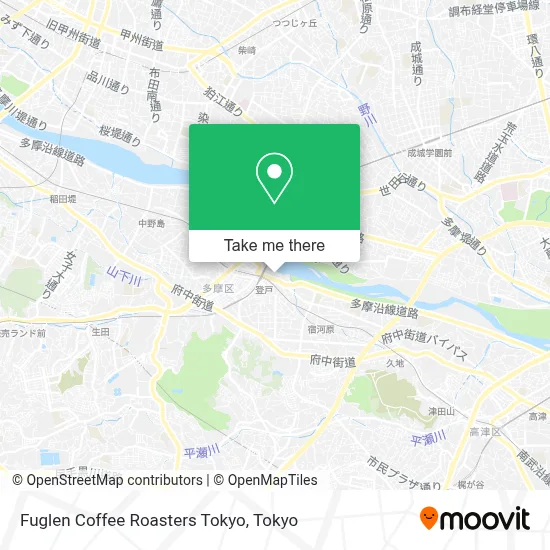 Fuglen Coffee Roasters Tokyo map