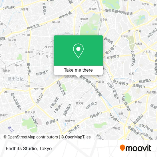 Endhits Studio map