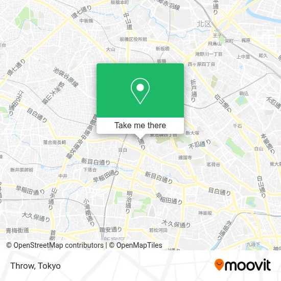 Throw map