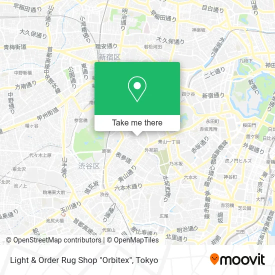 Light & Order Rug Shop "Orbitex" map