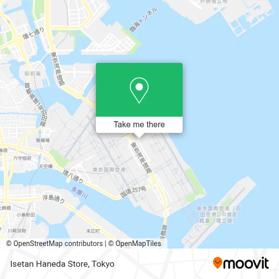 Isetan Haneda Store map