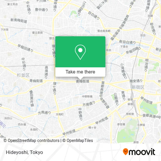 Hideyoshi map