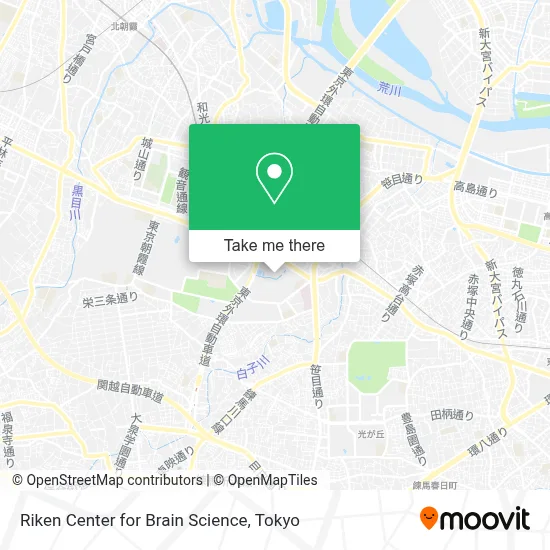 Riken Center for Brain Science map