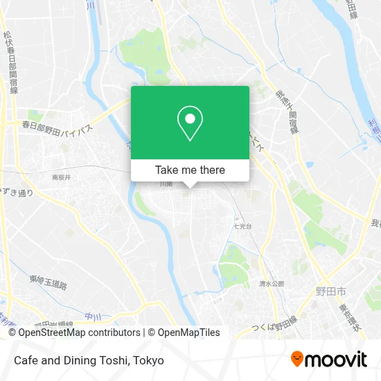 Cafe and Dining Toshi map