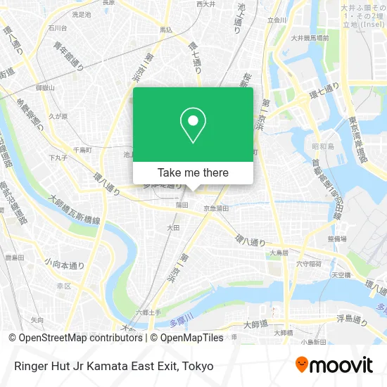 Ringer Hut Jr Kamata East Exit map