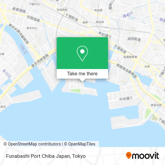 Funabashi Port Chiba Japan map