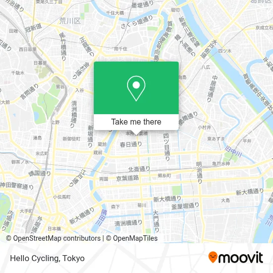 Hello Cycling map
