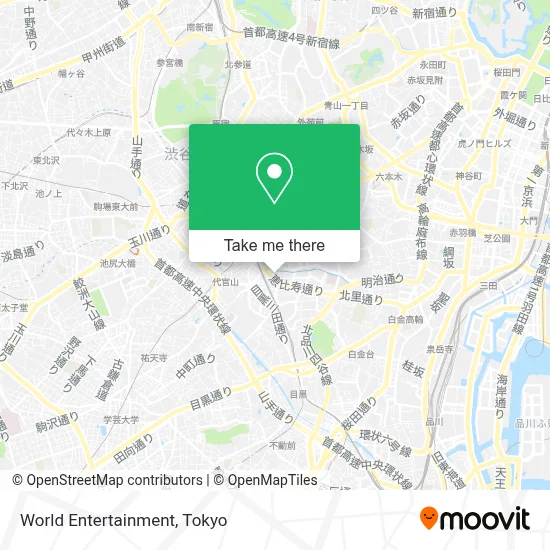 World Entertainment map