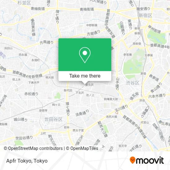 Apfr Tokyo map