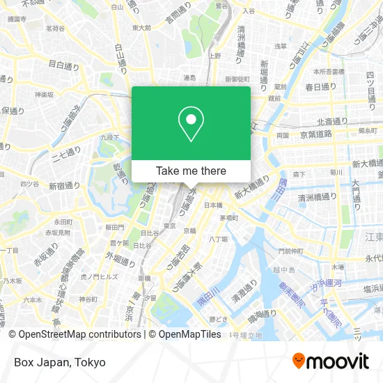 Box Japan map